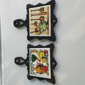 Vintage Retro Kitchen Trivets by 7 Seven Stars